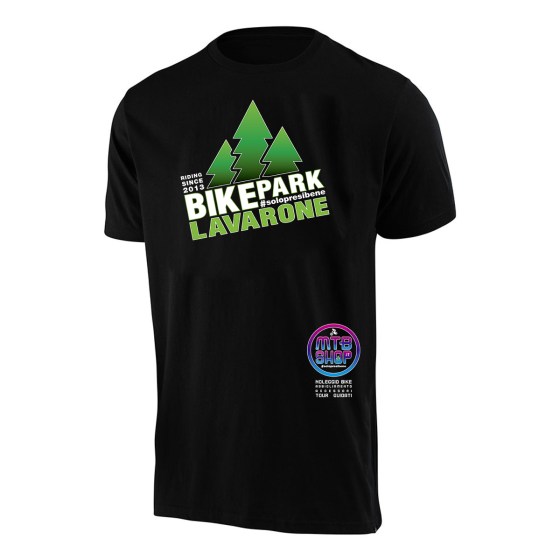 T-shirt MtbShop x Bikepark Lavarone Zombieland Nera_1